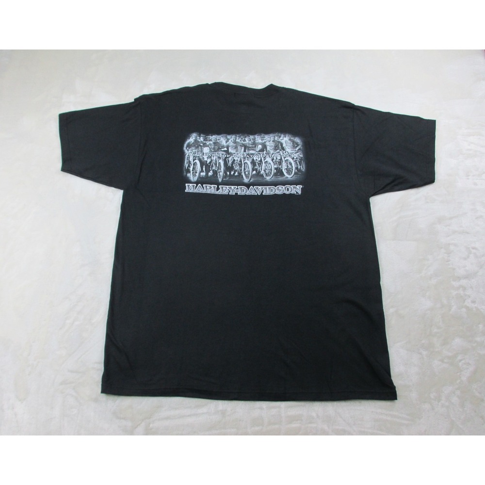NEW VINTAGE Harley Davidson Shirt Mens Extra Large Black 100 Years Bikers 2001*